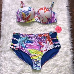 CORAL TROPICS 2 piece bikini NWT